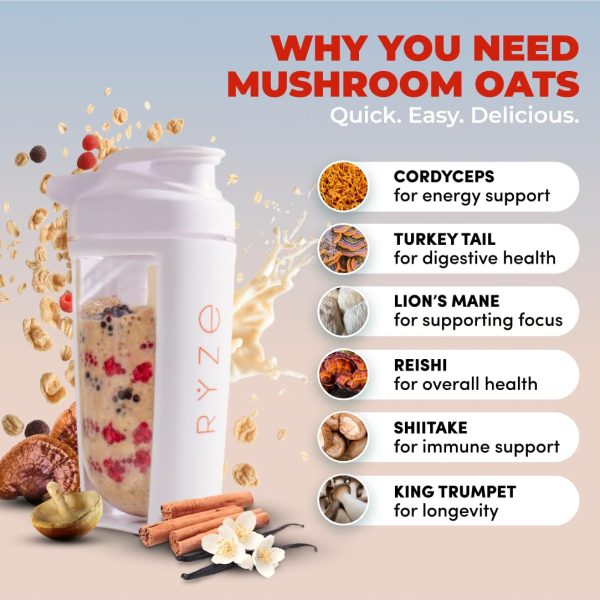 RYZE Mushroom Overnight Oats
