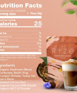 Alternative view of RYZE SUPERFOODS Mushroom Chicory with 6 Organic Adaptogenic Mushrooms