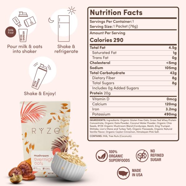 RYZE Mushroom Overnight Oats