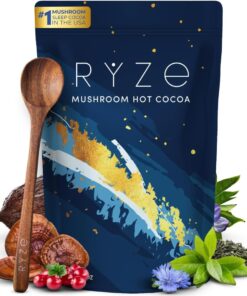 RYZE SUPERFOODS Mushroom Hot Cocoa Melatonin Sleep Supplement