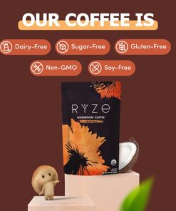 Alternative view of RYZE SUPERFOODS Mushroom Coffee Dark Roast,