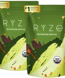 RYZE SUPERFOODS Mushroom Matcha Starter Kit, USDA Organic